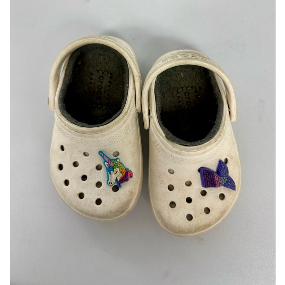 Kids Crocs Clogs Size 6 White - Picture 3 of 5